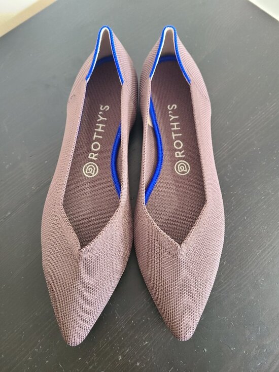 Rothy's Shoes - NWOT Rothy’s The Point Minl Brown Flats Shoes Size 9.5